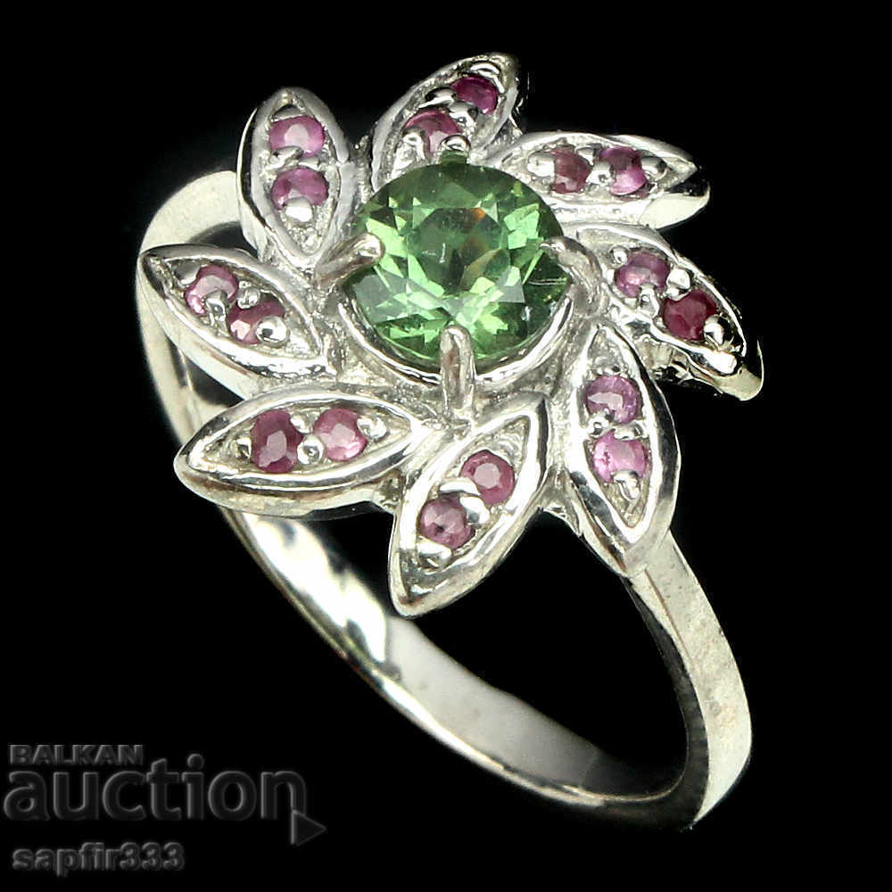 LUXURIOUS RING WITH NATURAL COVER GRANADE AND RUBINS with price 537.00 BGN | € 274.56 LUXURIOUS RING WITH NATURAL COVER GRANADE AND RUBINS with price 537.00 BGN | € 274.56