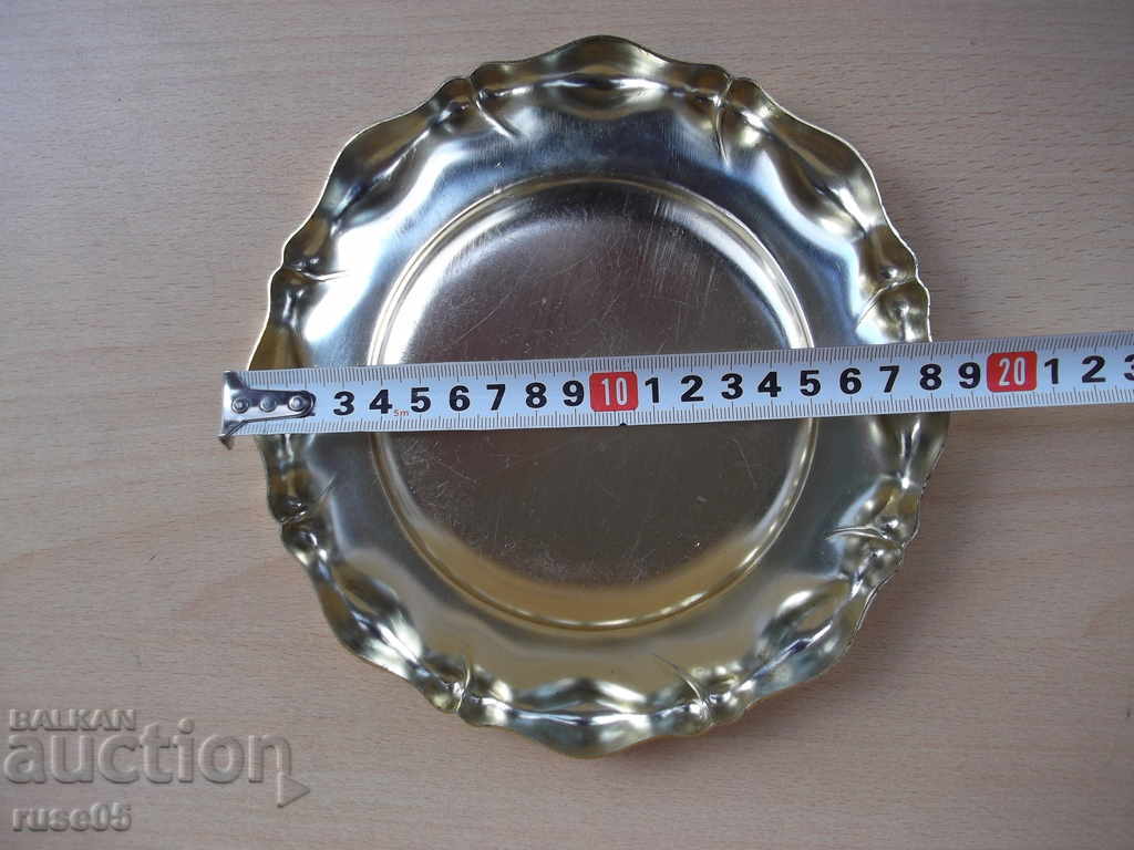 Delivery of Gold-plated white metal plate - 119 g Delivery of Gold-plated white metal plate - 119 g
