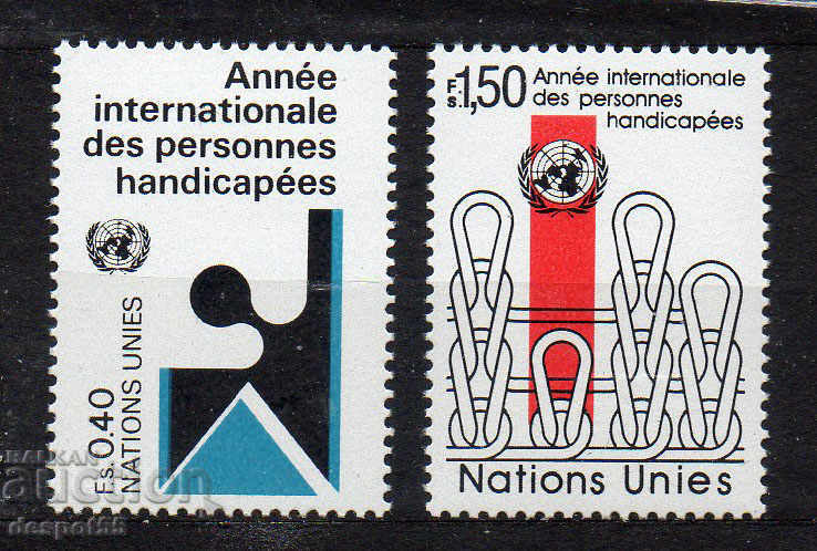 1981. ONU - Geneva. Anul internațional al persoanelor cu handicap.