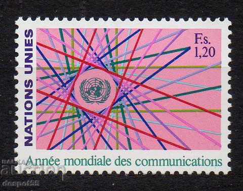 1983. ONU - Geneva. Anul european al comunicărilor.