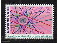 1983. ONU - Geneva. Anul european al comunicărilor.