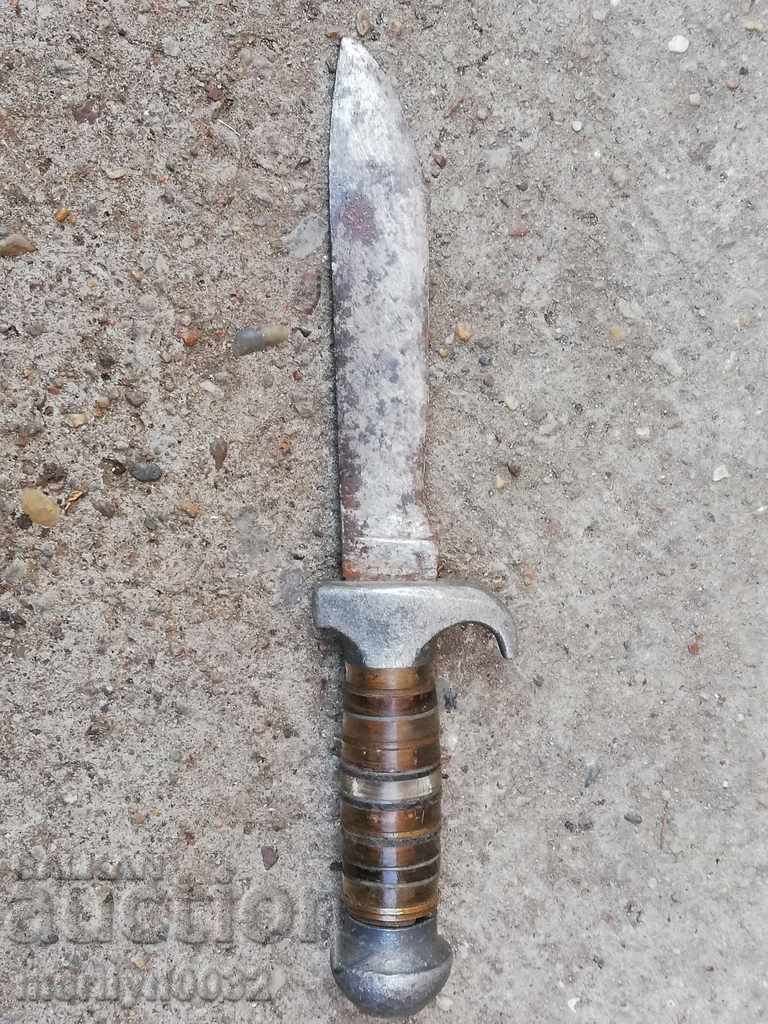 An old knife with a guard dagger blade - 6 An old knife with a guard dagger blade - 6