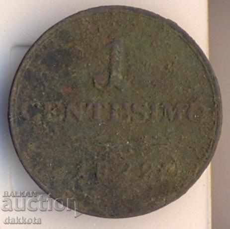 Италия Ломбардска Венеция 1 чентезимо 1822 година, Милано с цена 6.00 лв. | € 3.07 Италия Ломбардска Венеция 1 чентезимо 1822 година, Милано с цена 6.00 лв. | € 3.07