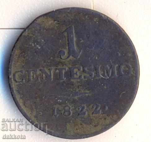 Ιταλία Λομβαρδία Βενετία 1 centesimo 1822, Μιλάνο με τιμή 10.00 BGN | € 5.11 Ιταλία Λομβαρδία Βενετία 1 centesimo 1822, Μιλάνο με τιμή 10.00 BGN | € 5.11