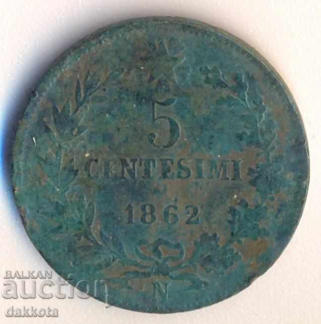 Italy 5 Tetsemes 1862 N with price 8.00 BGN | € 4.09 Italy 5 Tetsemes 1862 N with price 8.00 BGN | € 4.09