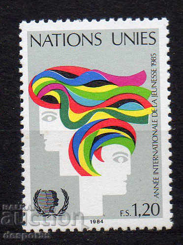 1984. ONU - Geneva. Anul internațional al tineretului.