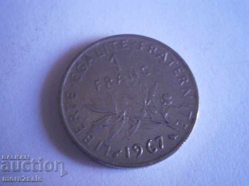 1 FRANK 1967 FRANCE - THE COIN