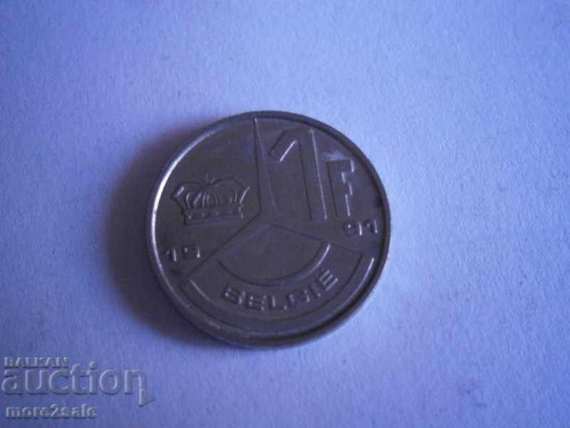 1 FRANK BELGIUM 1991 COIN
