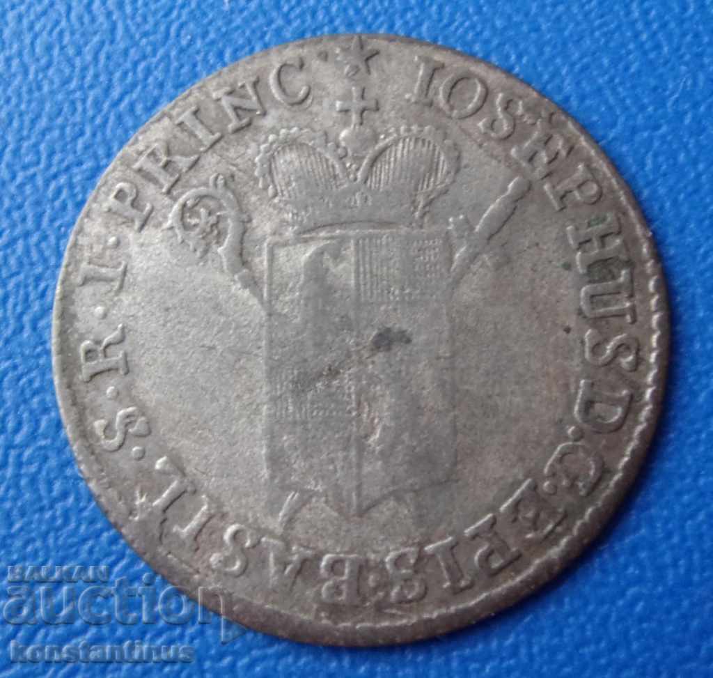 Basel - Joseph Sigismund von Roggenbach 1 Batzen 1787 Foarte Rar