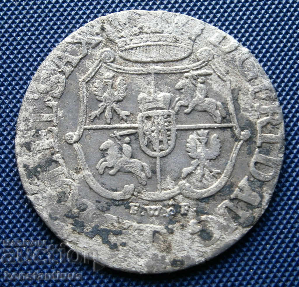 Σαξωνία Friedrich August II 1733-63 1/24 Thaler 1763 Ασημί