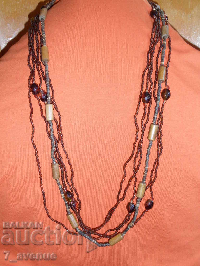 NECKLACE / CHOKER 6 rows, length 44cm