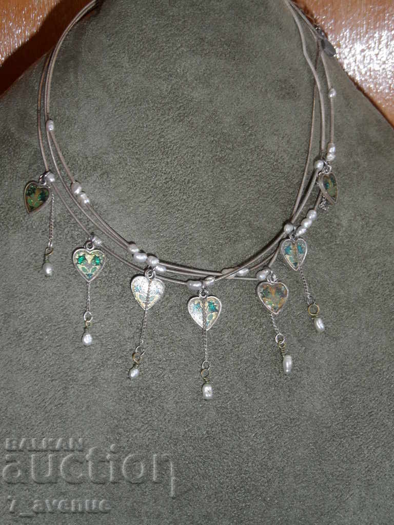 NECKLACE with natural pearls, l. 34cm with price € 19.99 | 39.10 BGN