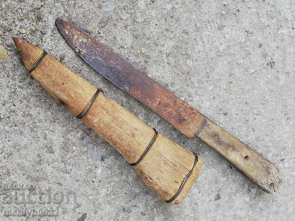Delivery of Old Karakulak shepherd's knife with sharpened buffalo horn blade