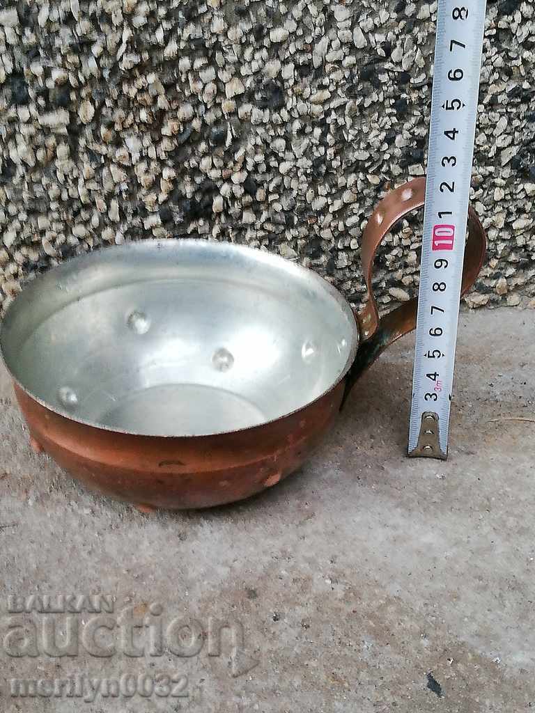 An old tinned bowl of sahane panica tass honey pot baker - 5