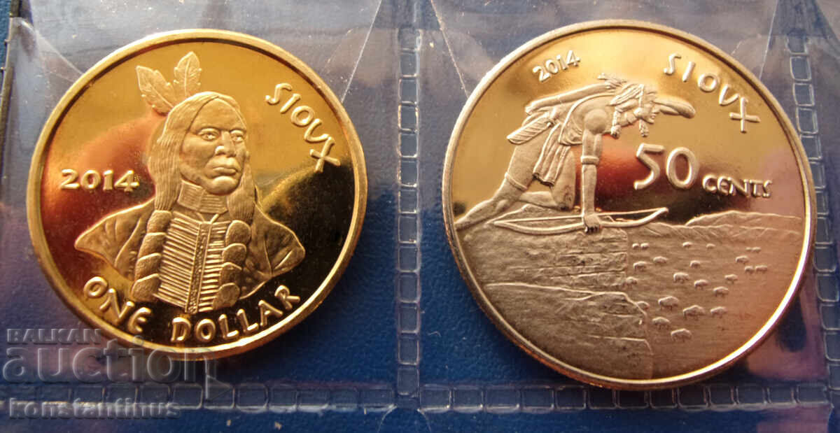 Sioux - SUA Set 2014 UNC Rare RR cu preț € 56.24 | 110.00 BGN