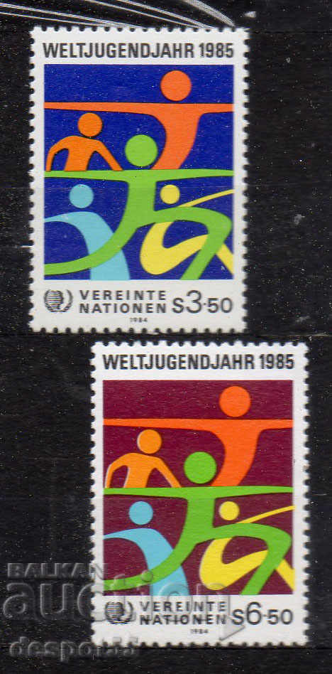 1984. UN-Vienna. International Year of Youth.