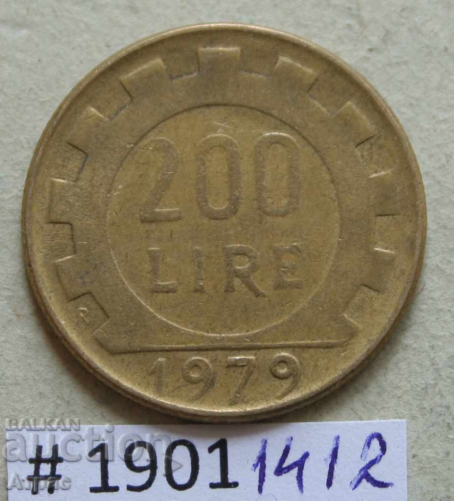 200 de lire sterline 1979 Italia