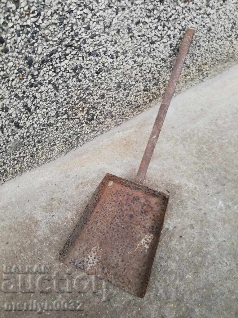 Old shovel for coal, blade, wrought iron - 5 Old shovel for coal, blade, wrought iron - 5