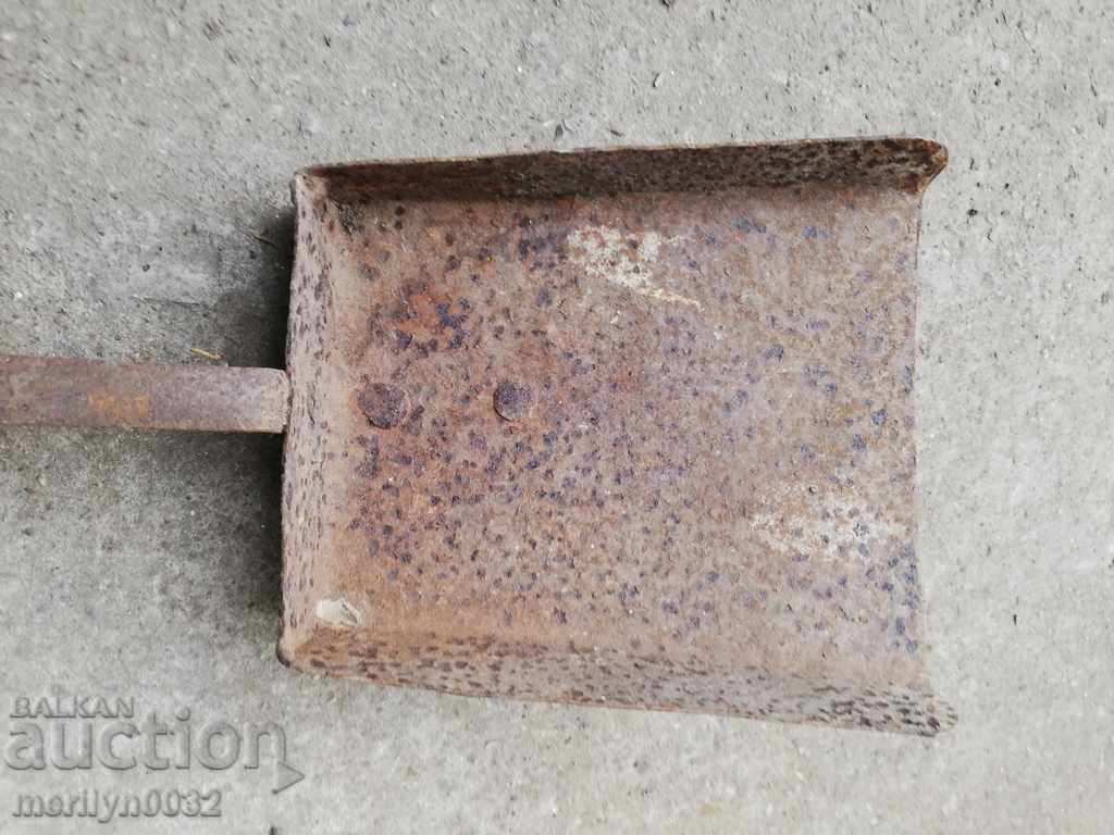 Old shovel for coal, blade, wrought iron - 7 Old shovel for coal, blade, wrought iron - 7