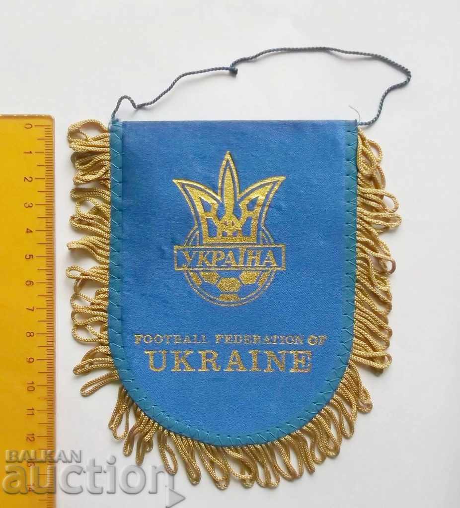 Футболно флагче Украинска федерация по футбол Украйна Футбол