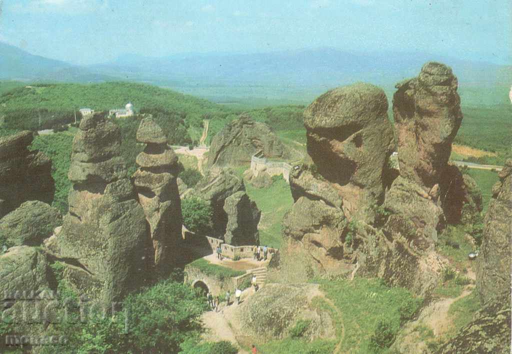 Old card - Belogradchik rocks - "Kaleto"