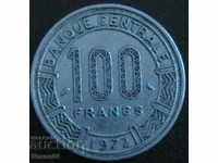100 франка 1972, Камерун