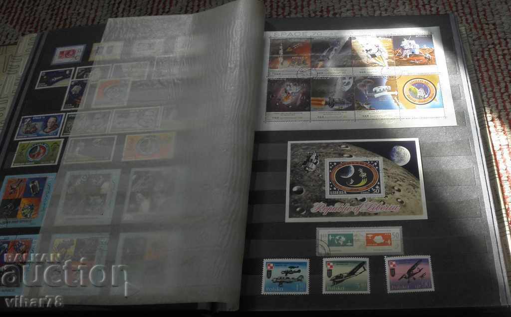 OLD LARGE Stamp binder with several stamps - very well preserved - 7 OLD LARGE Stamp binder with several stamps - very well preserved - 7