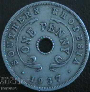 1 penny 1937, Southern Rhodesia