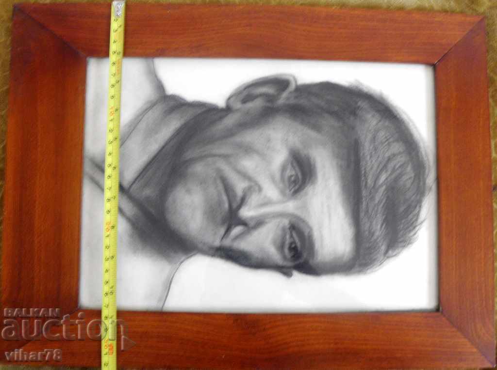 Delivery of old picture - graphic, portrait in a frame Delivery of old picture - graphic, portrait in a frame