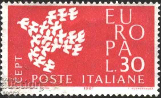 Чиста марка  Европа СЕПТ 1961 от Италия