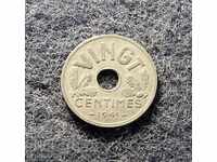 20 centimes France 1941