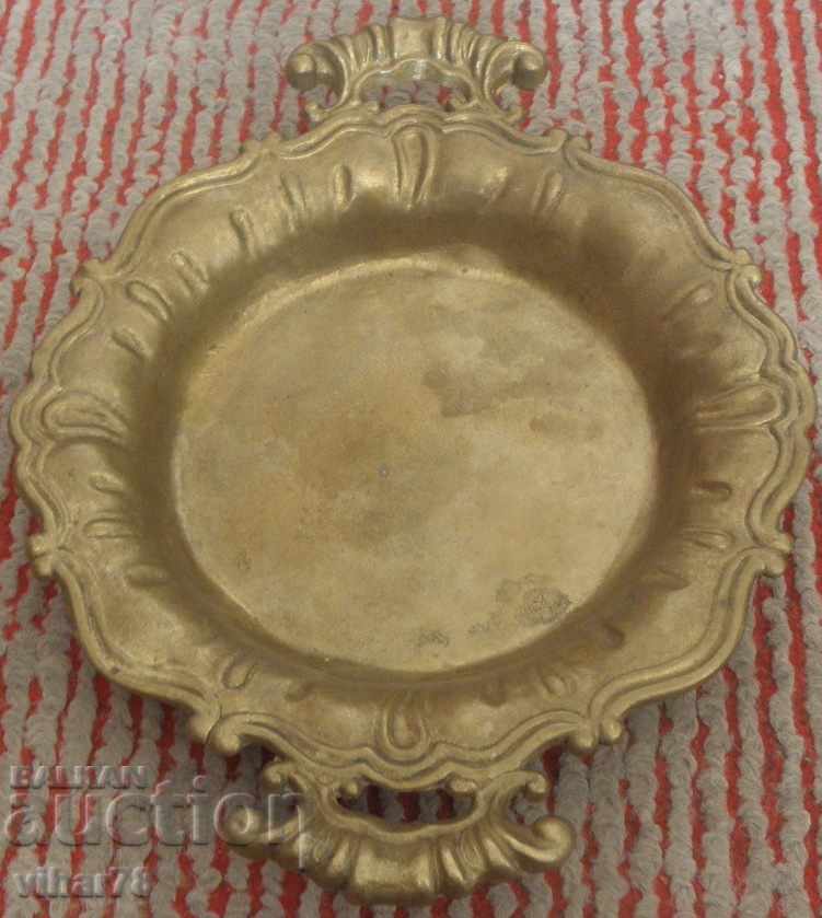 a small old brass tray with price 44.99 BGN | € 23.00 a small old brass tray with price 44.99 BGN | € 23.00