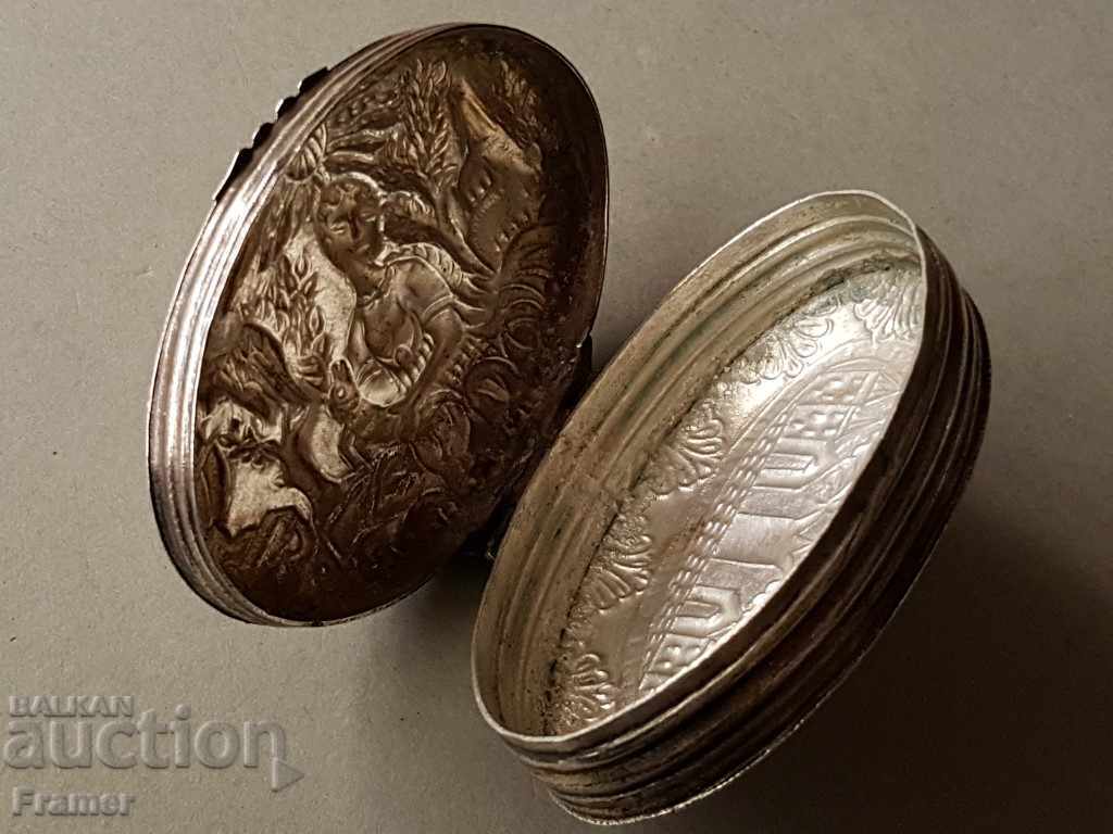 Rară Renaștere Bulgară Enfei Cutie argintie - 6 Rară Renaștere Bulgară Enfei Cutie argintie - 6