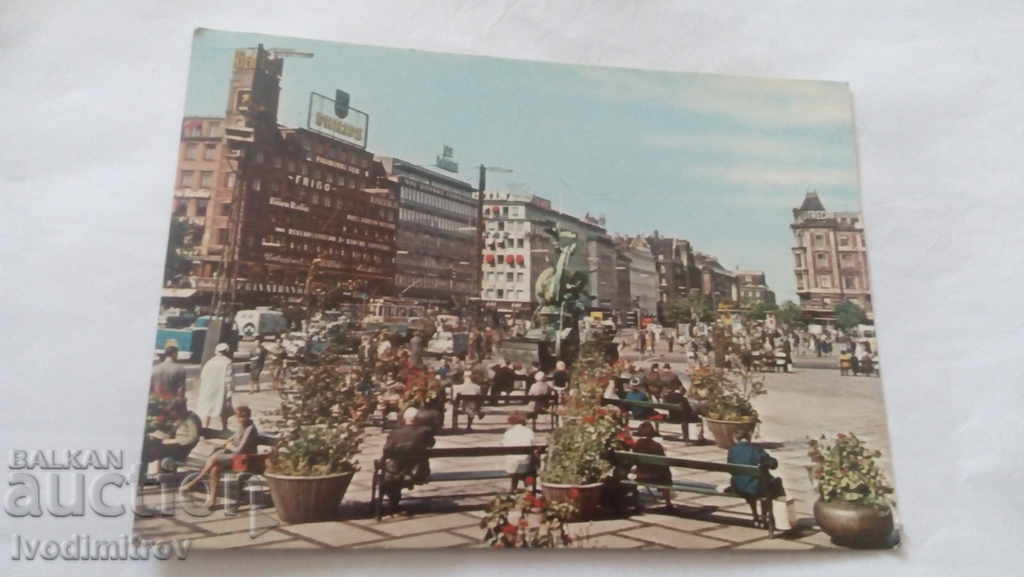 Postal card Copenhagen The Town-Hall Square