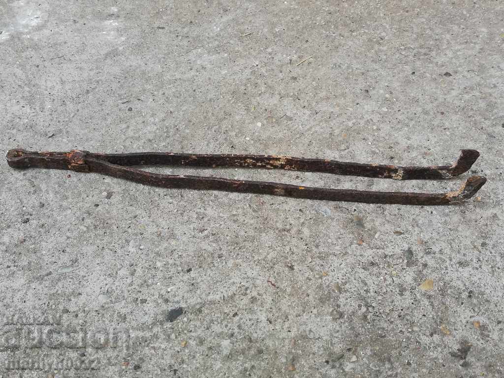 Old dilaf, tongs, wrought iron for oven - 6