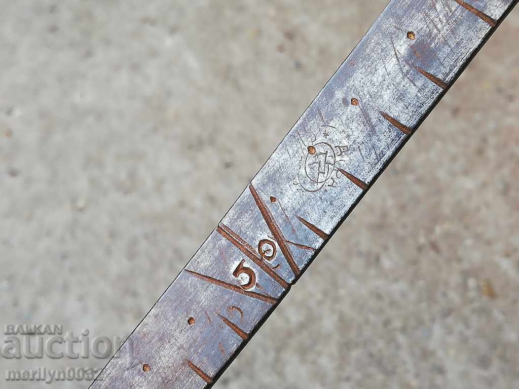 Tailor's yarn forged wrought iron, a measure for fabrics with price 117.00 BGN | € 59.82 Tailor's yarn forged wrought iron, a measure for fabrics with price 117.00 BGN | € 59.82