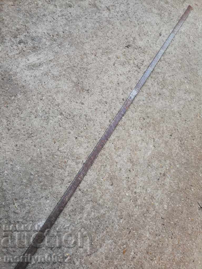 Tailor's yarn forged wrought iron, a measure for fabrics - 6 Tailor's yarn forged wrought iron, a measure for fabrics - 6