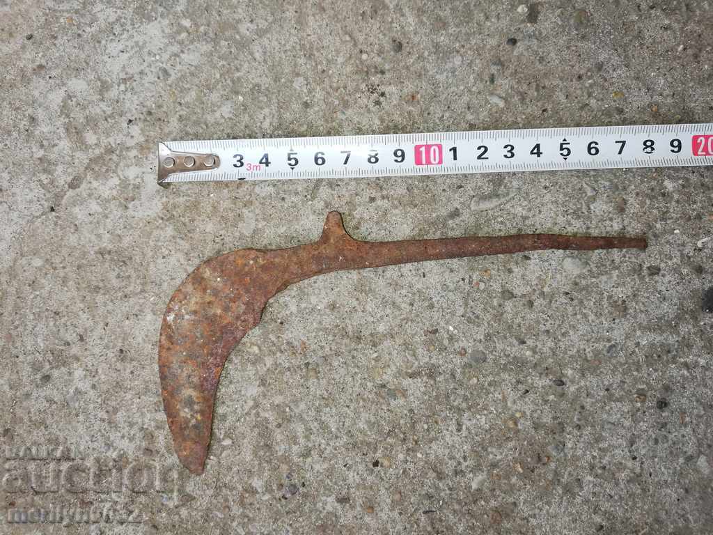 Auction  Old tool knife forged wrought iron blade