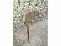 Old tool knife forged wrought iron blade