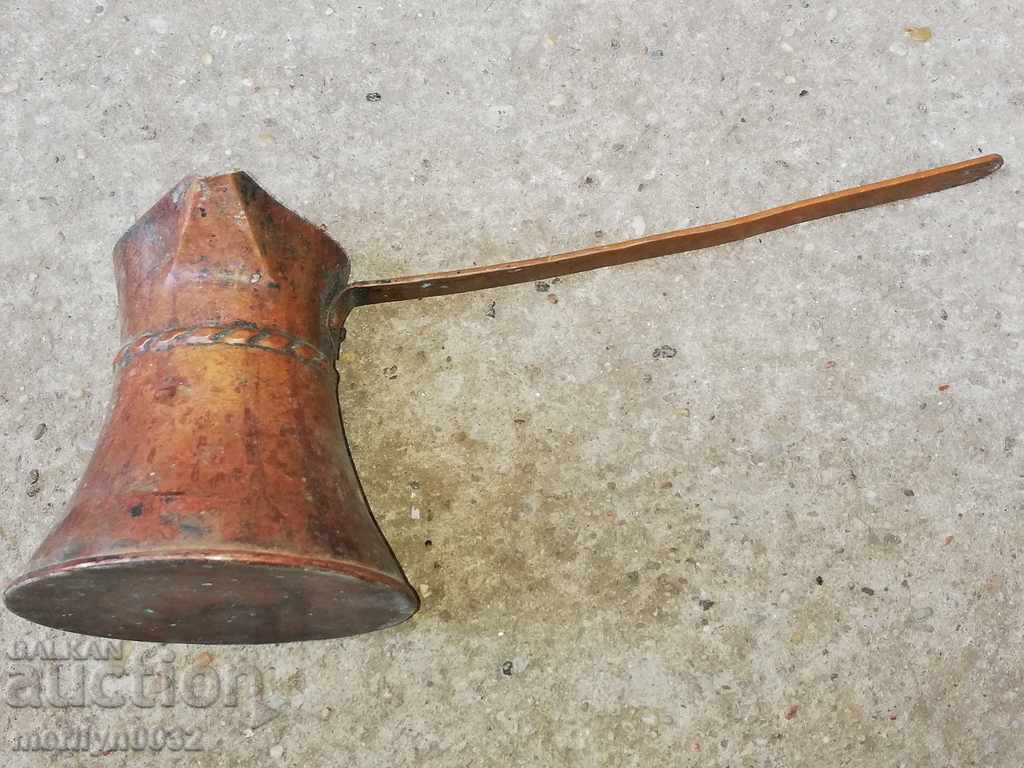 Auction Old copper tin, coffee, baker, copper pot Auction Old copper tin, coffee, baker, copper pot