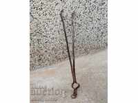 Παλιό ντιλάφι, λαβίδα, σφυρήλατο σίδερο για φούρνο