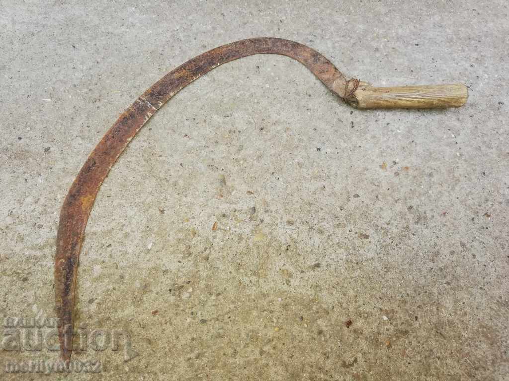 Delivery of Old sickle, blade, wrought iron Delivery of Old sickle, blade, wrought iron