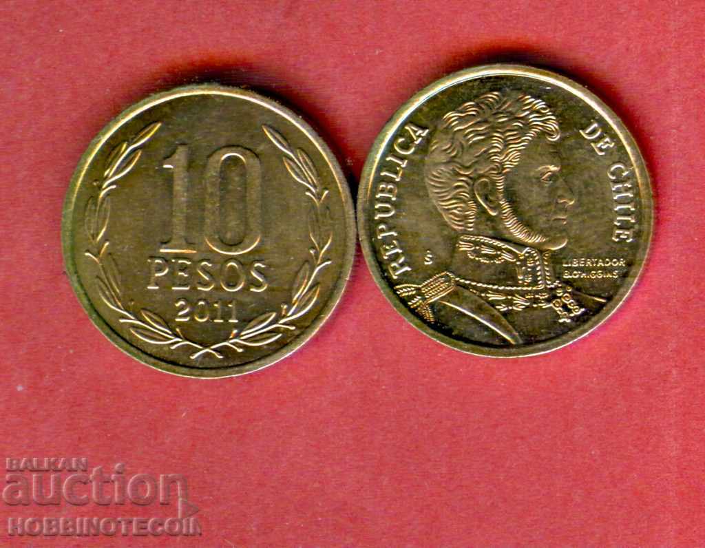CHILE CHILE 10 Peso issue - 2011 issue NEW UNC