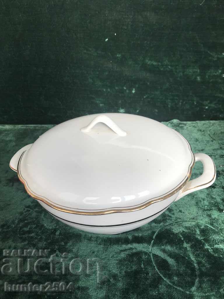 Soup bowl with lid, Germany 12/23 cm