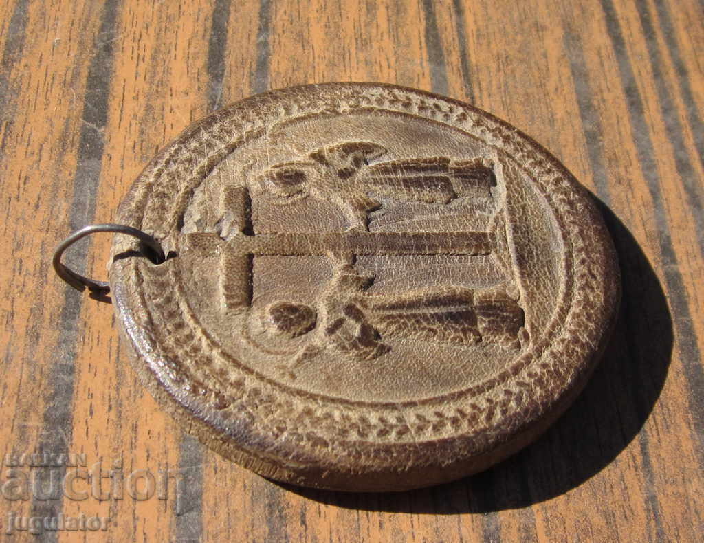 old Bulgarian Revival religious idol panagia icon - 5