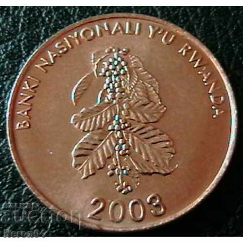 5 franci 2003, Rwanda cu preț € 1.54 | 3.01 BGN