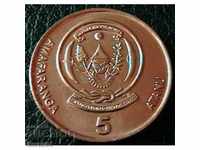 5 franci 2003, Rwanda
