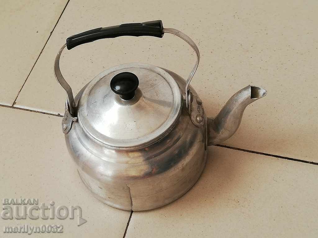Aluminum teapot coffee pot vintage winegrower - 6 Aluminum teapot coffee pot vintage winegrower - 6