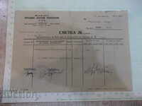 Сметка № 635 - Окръжно аптечно управление - 17.11.1951 год.