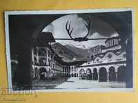 Cartea poștală Manastirea Rilski Grigor Paskov 1939 pentru Sofia